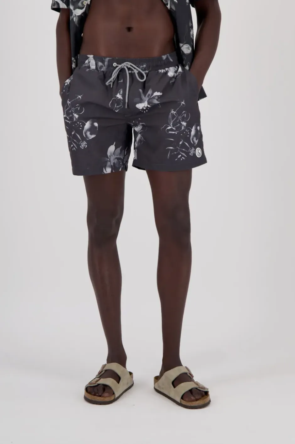 Badehosen*Colours & Sons Badehose Printed - Smoke Black