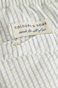 Badehosen*Colours & Sons Badehose Seersucker - Blue Stripes