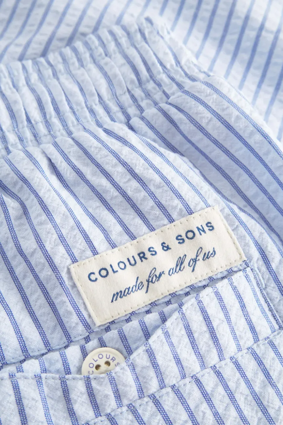 Badehosen*Colours & Sons Badehose Seersucker - Denim Stripes