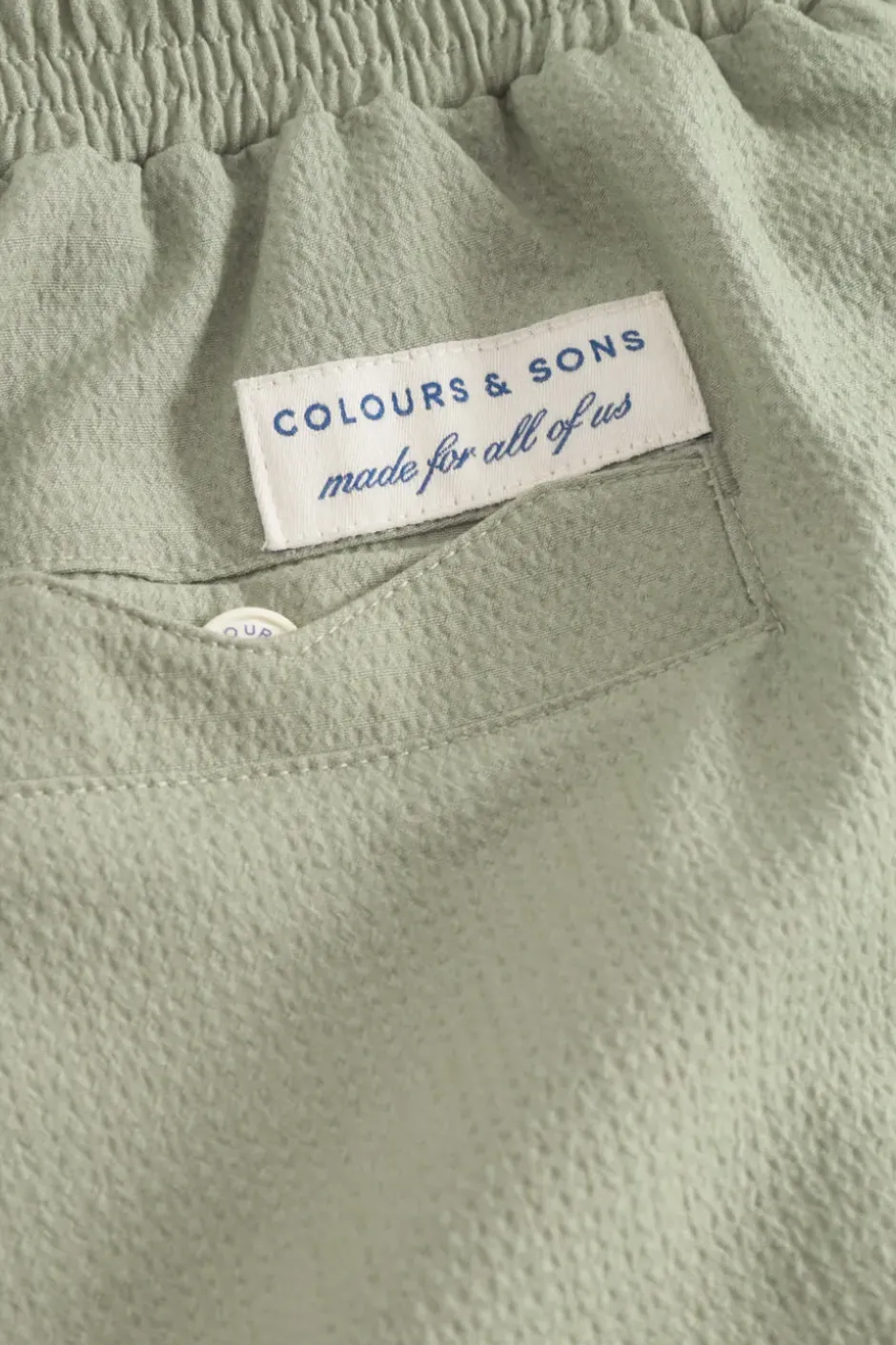 Badehosen*Colours & Sons Badehose Seersucker - Wasabi