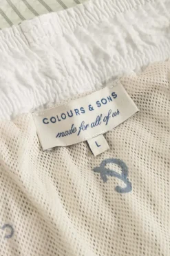 Badehosen*Colours & Sons Badehose Seersucker - Wasabi Stripes