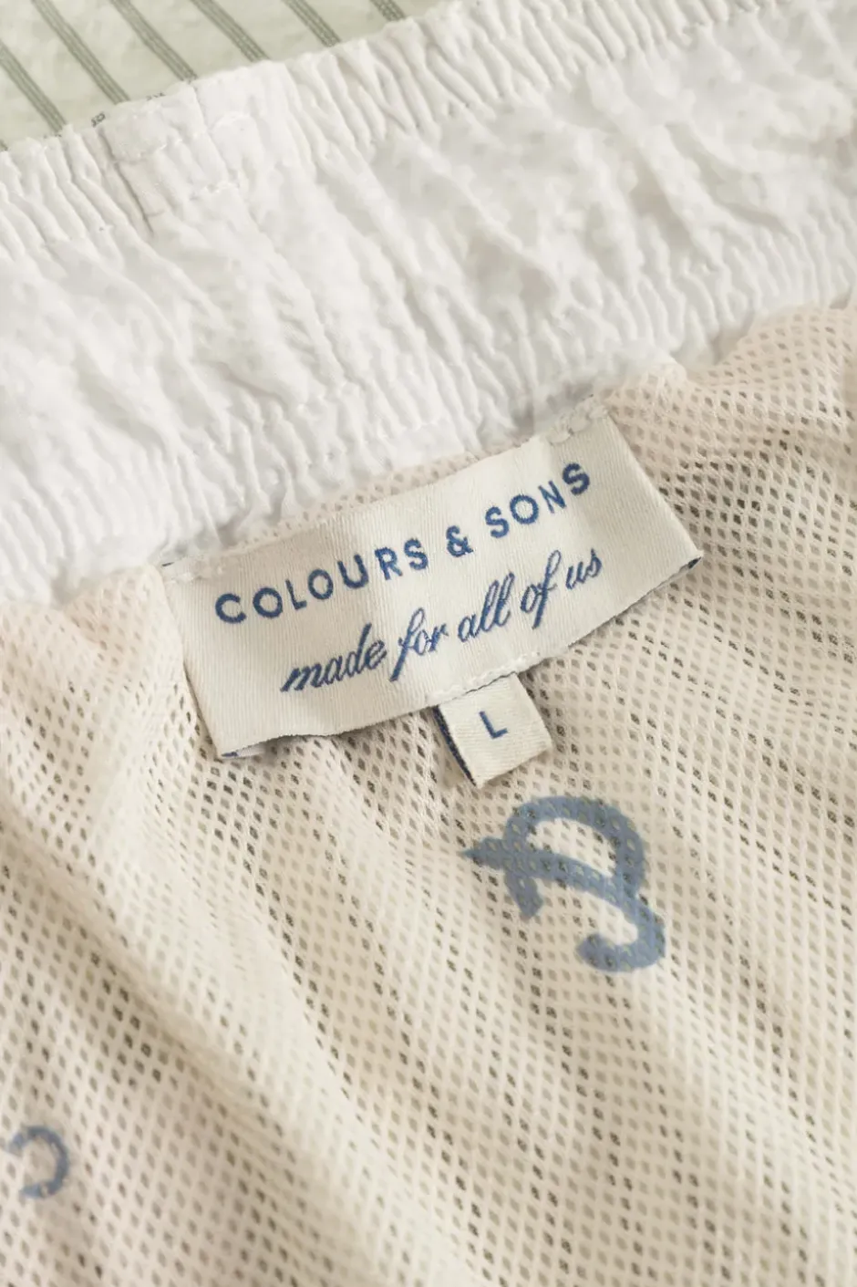Badehosen*Colours & Sons Badehose Seersucker - Wasabi Stripes