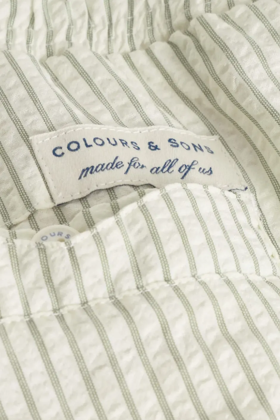 Badehosen*Colours & Sons Badehose Seersucker - Wasabi Stripes
