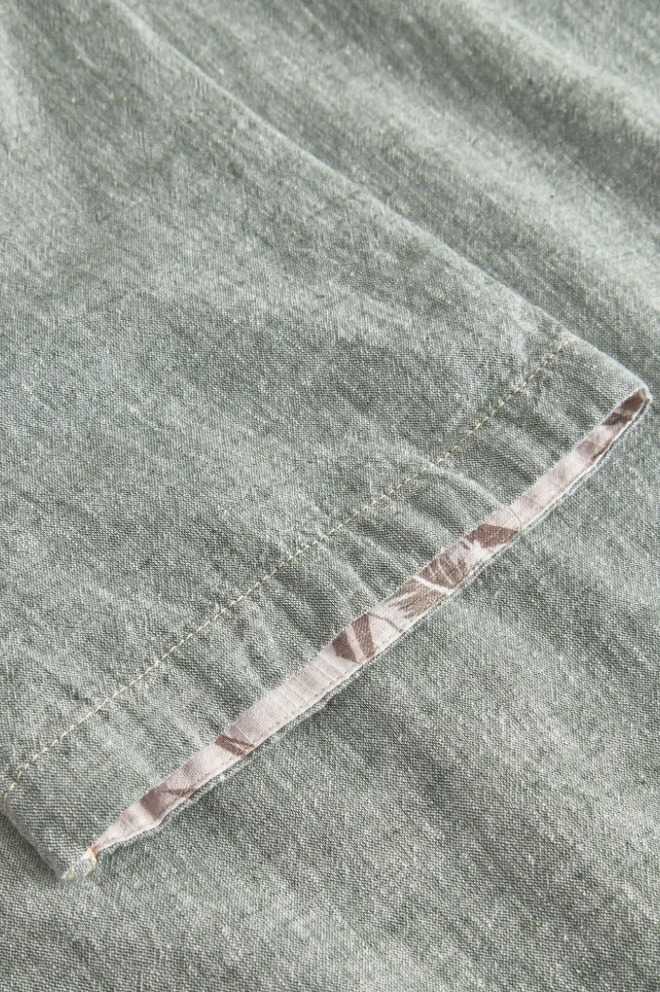 Hemden*Colours & Sons Basic Leinen Hemd Kurzarm - Sage