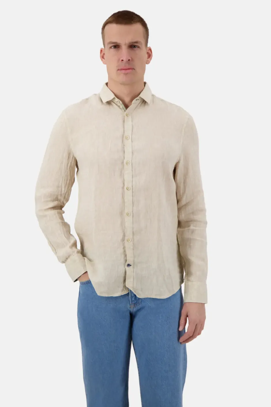 Hemden*Colours & Sons Basic Leinen Hemd - Tent