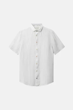 Hemden*Colours & Sons Basic Leinen Hemd - White