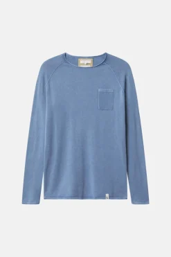 Pullover|Pullover*Colours & Sons Basic Pullover Pocket - Denim