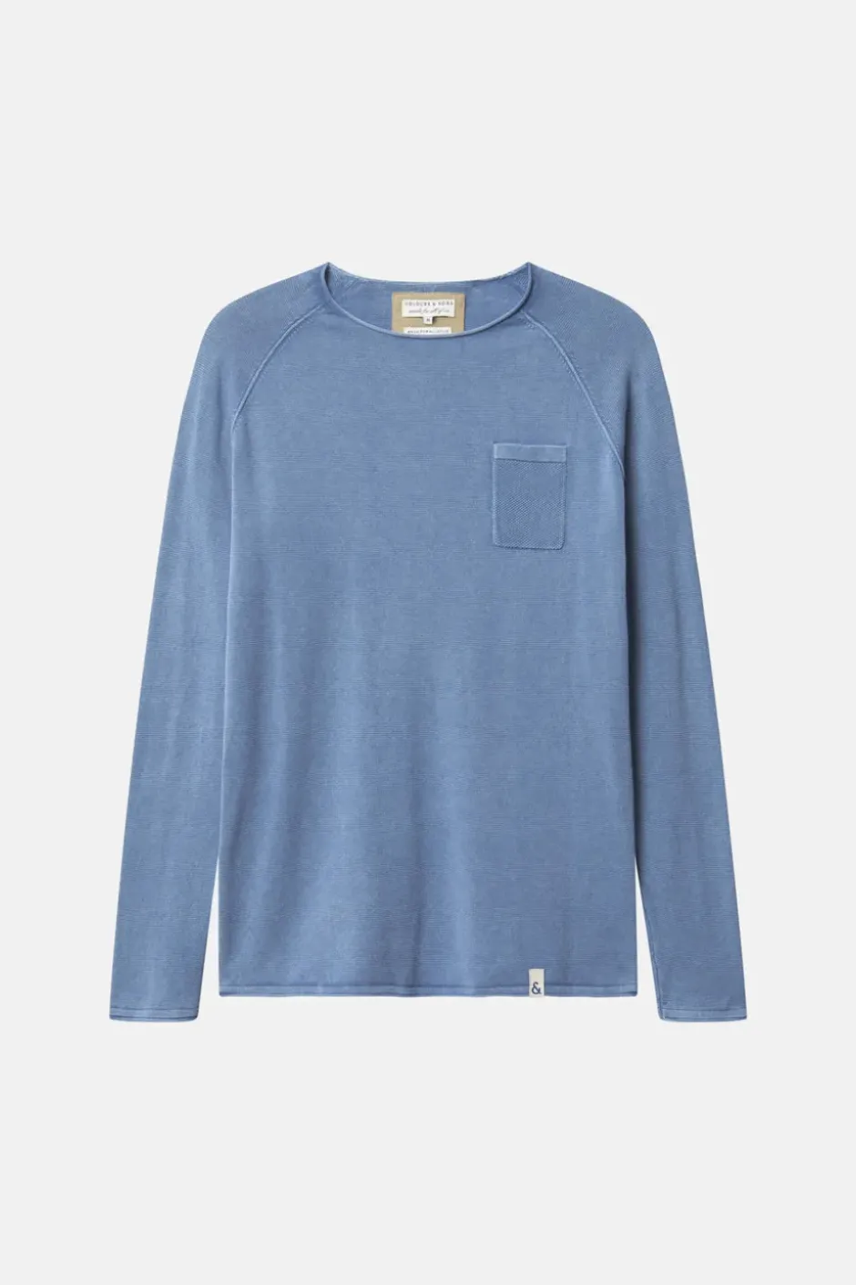 Pullover|Pullover*Colours & Sons Basic Pullover Pocket - Denim