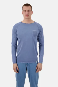 Pullover|Pullover*Colours & Sons Basic Pullover Pocket - Denim