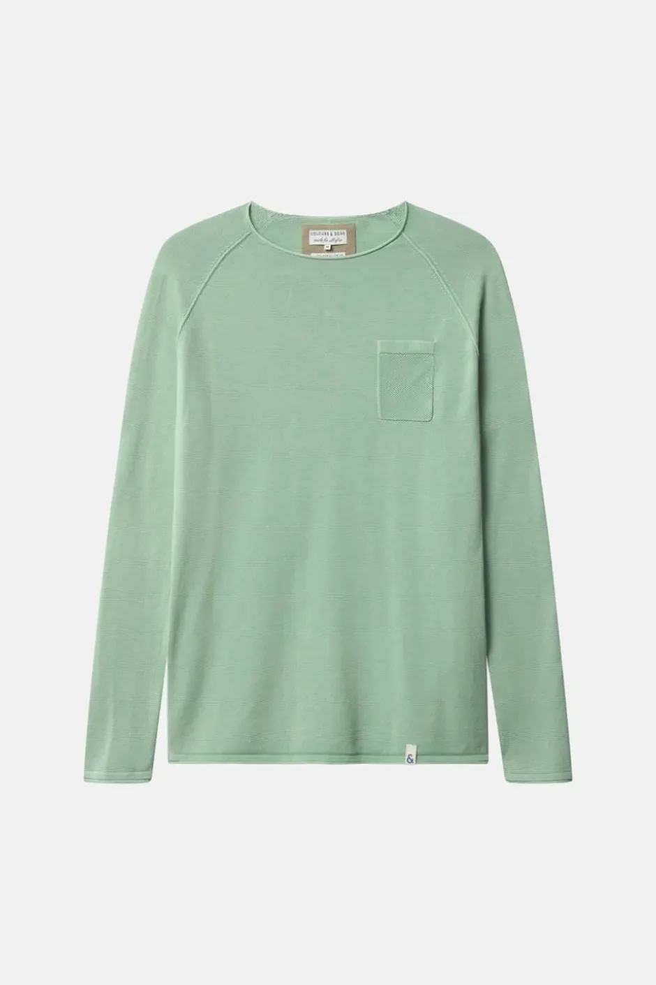 Pullover|Pullover*Colours & Sons Basic Pullover Pocket - Mint