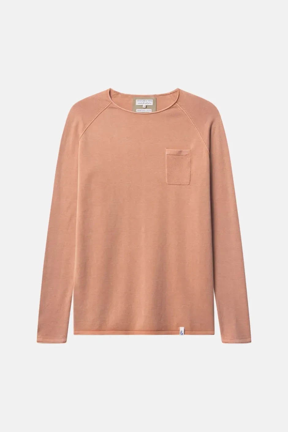 Pullover|Pullover*Colours & Sons Basic Pullover Pocket - Peach