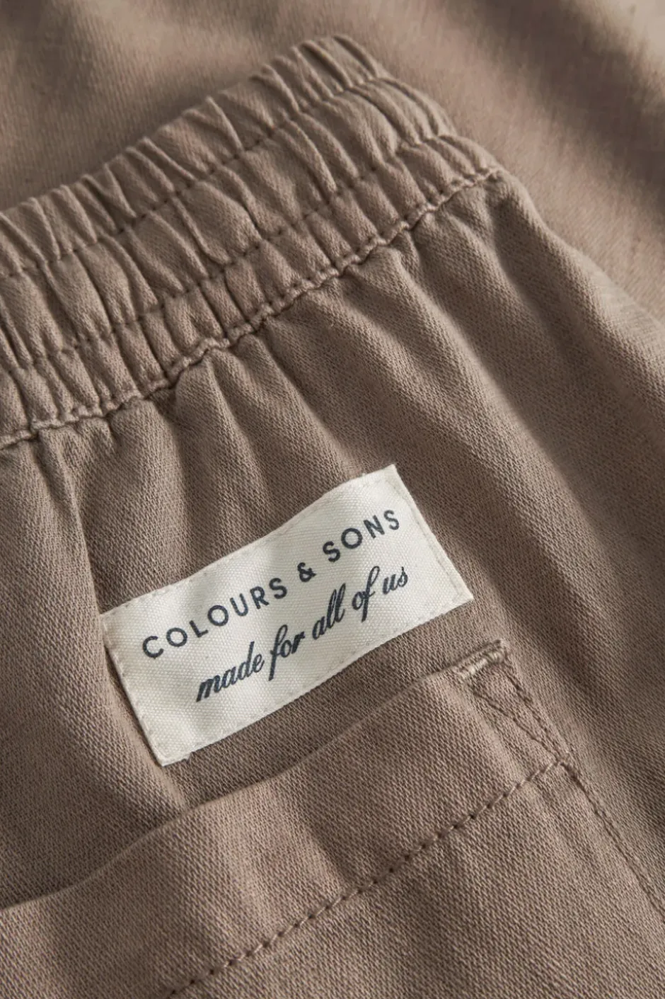 Shorts*Colours & Sons Basic Shorts Leinen Blend - Sepia