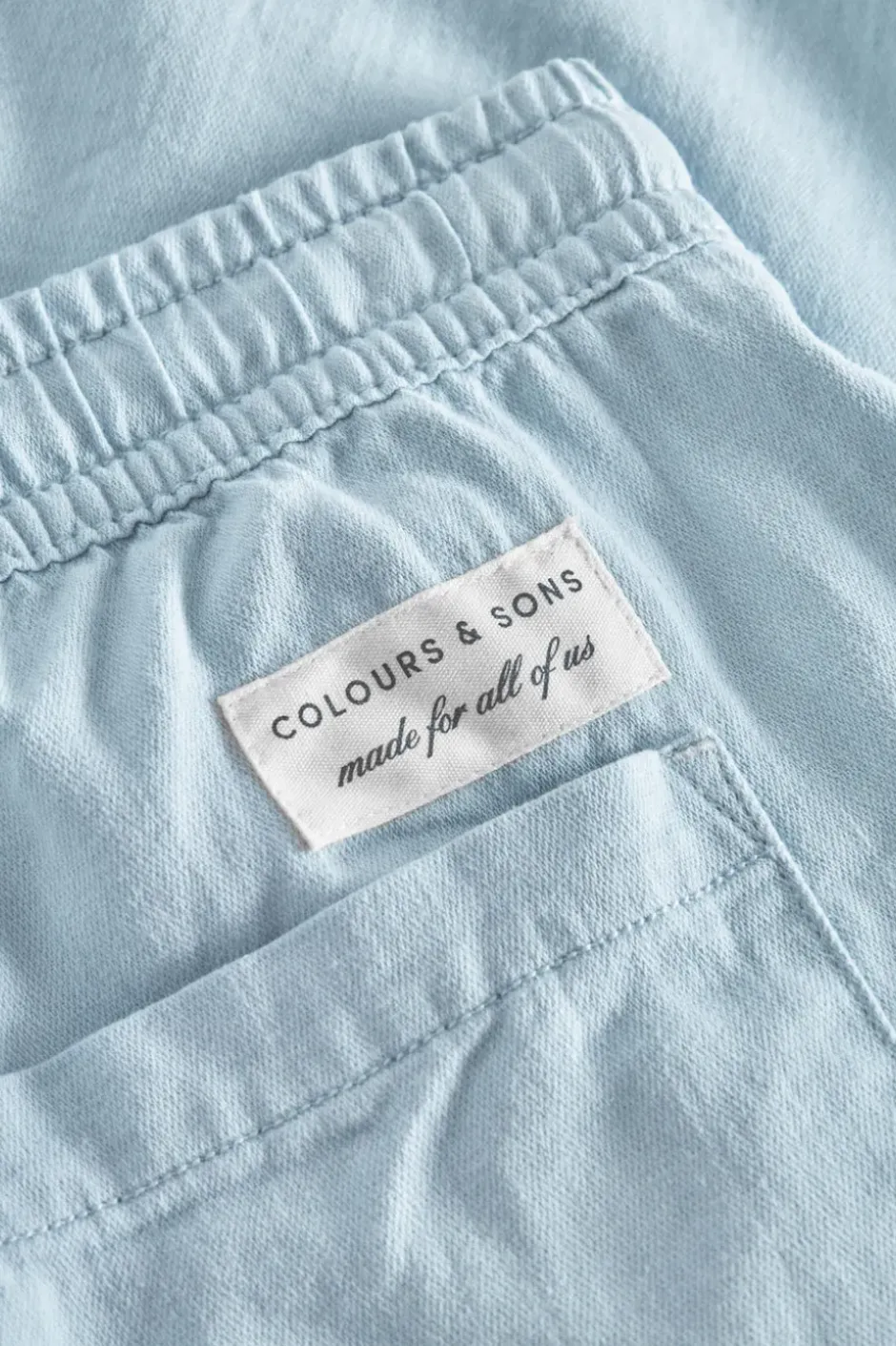 Shorts*Colours & Sons Basic Shorts Leinen Blend - Vintage Blue