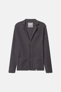 Pullover*Colours & Sons Blazer Slub - Anthracite