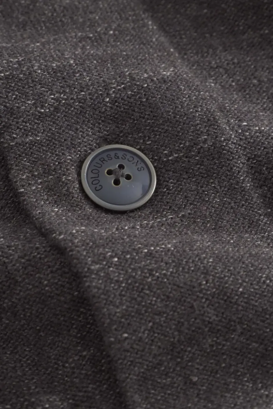 Pullover*Colours & Sons Blazer Slub - Anthracite