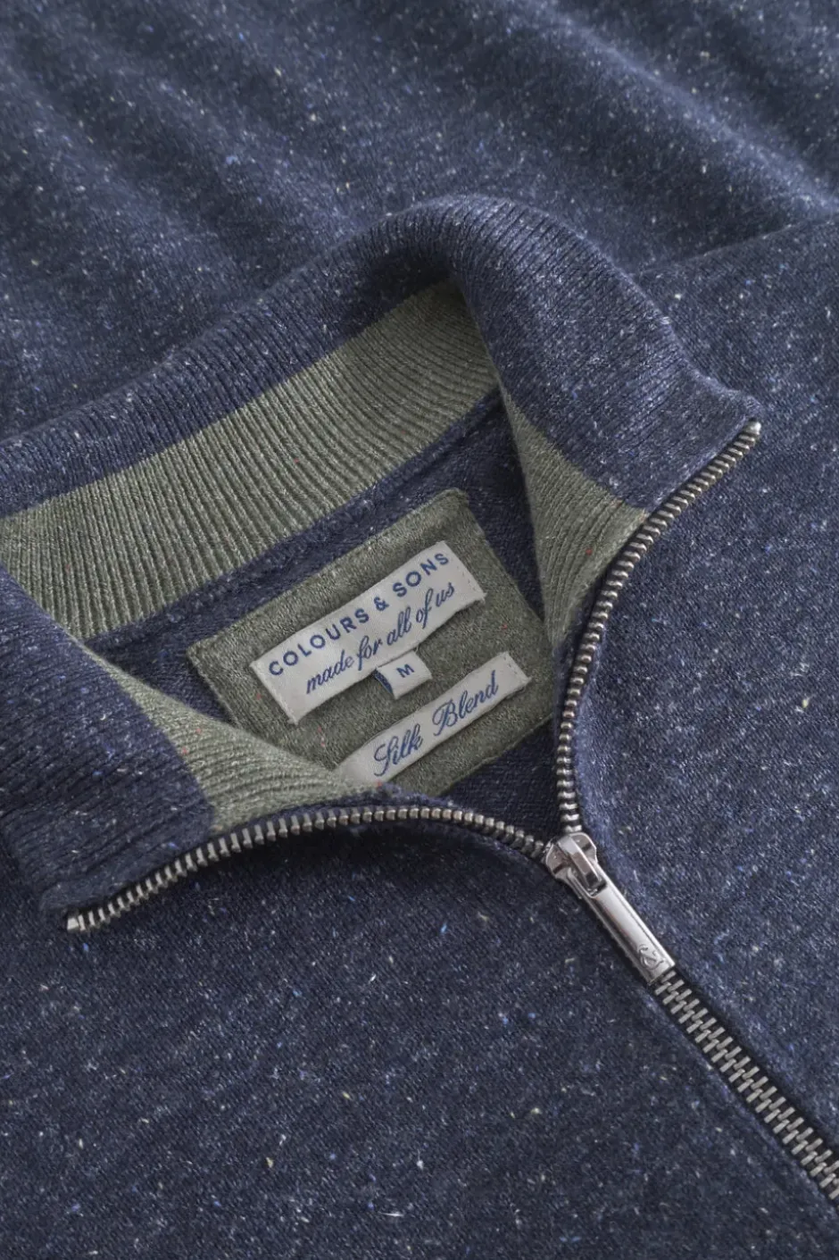 Pullover*Colours & Sons Cardigan Silk-Blend - Navy