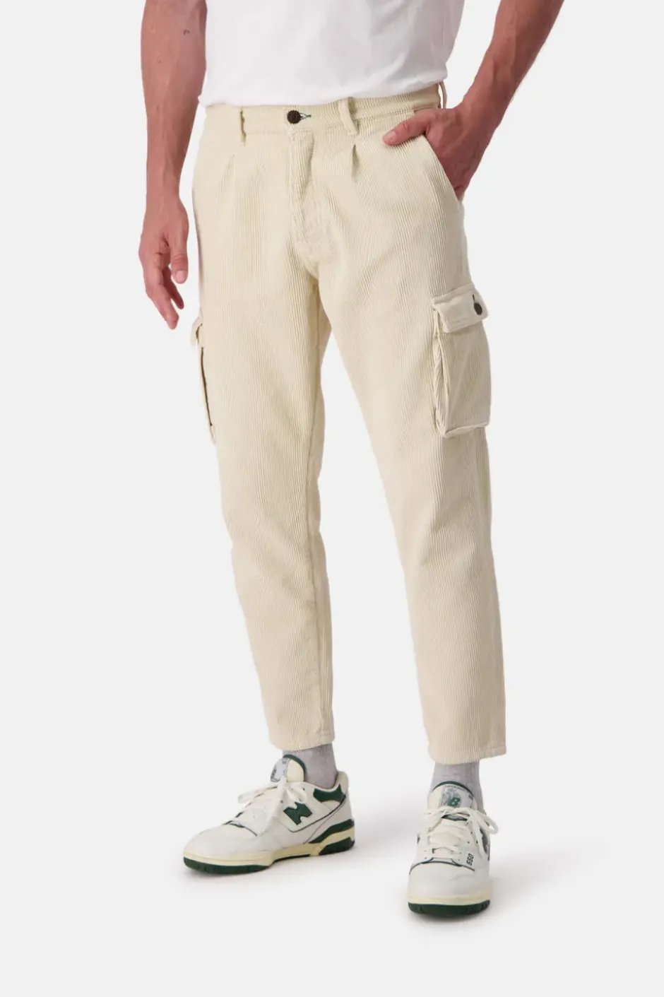 Hosen*Colours & Sons Cargo Cordhose - Offwhite