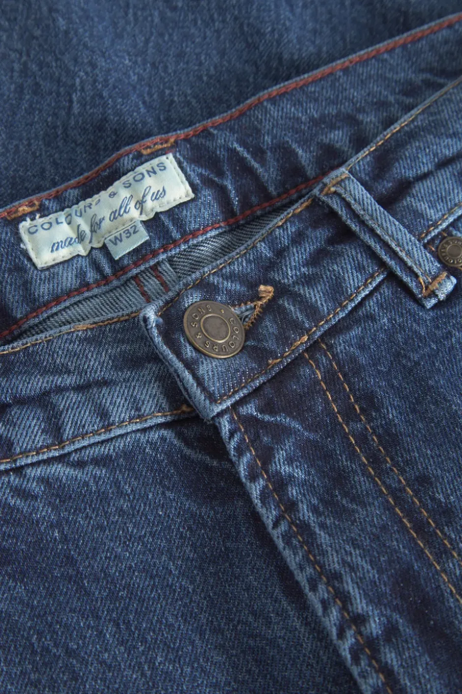 Jeans|Hosen & Jeans*Colours & Sons Denim Cropped Stretch - Dark Blue