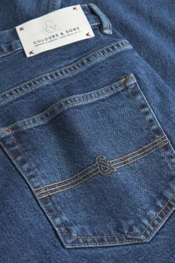 Jeans|Hosen & Jeans*Colours & Sons Denim Cropped Stretch - Dark Blue