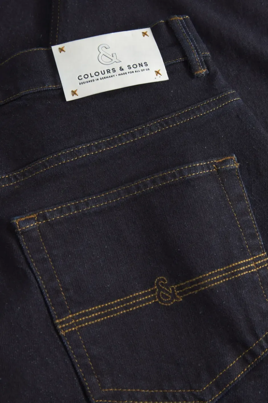 Jeans|Hosen & Jeans*Colours & Sons Denim Cropped Stretch - Raw Denim