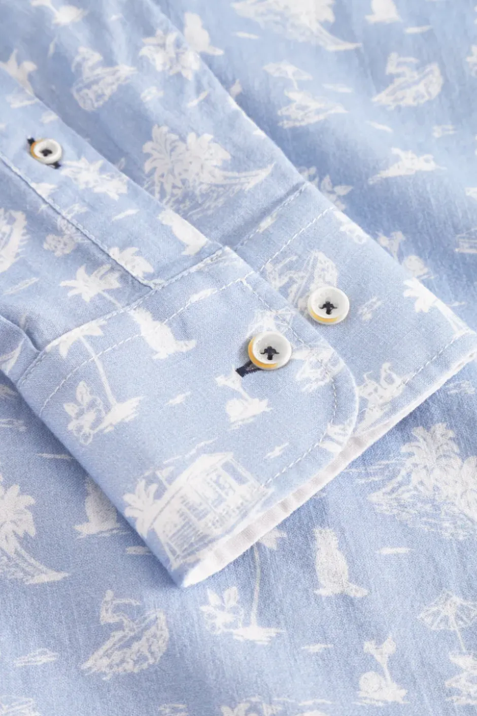 Hemden*Colours & Sons Hemd gemustert - Sky Beach Print