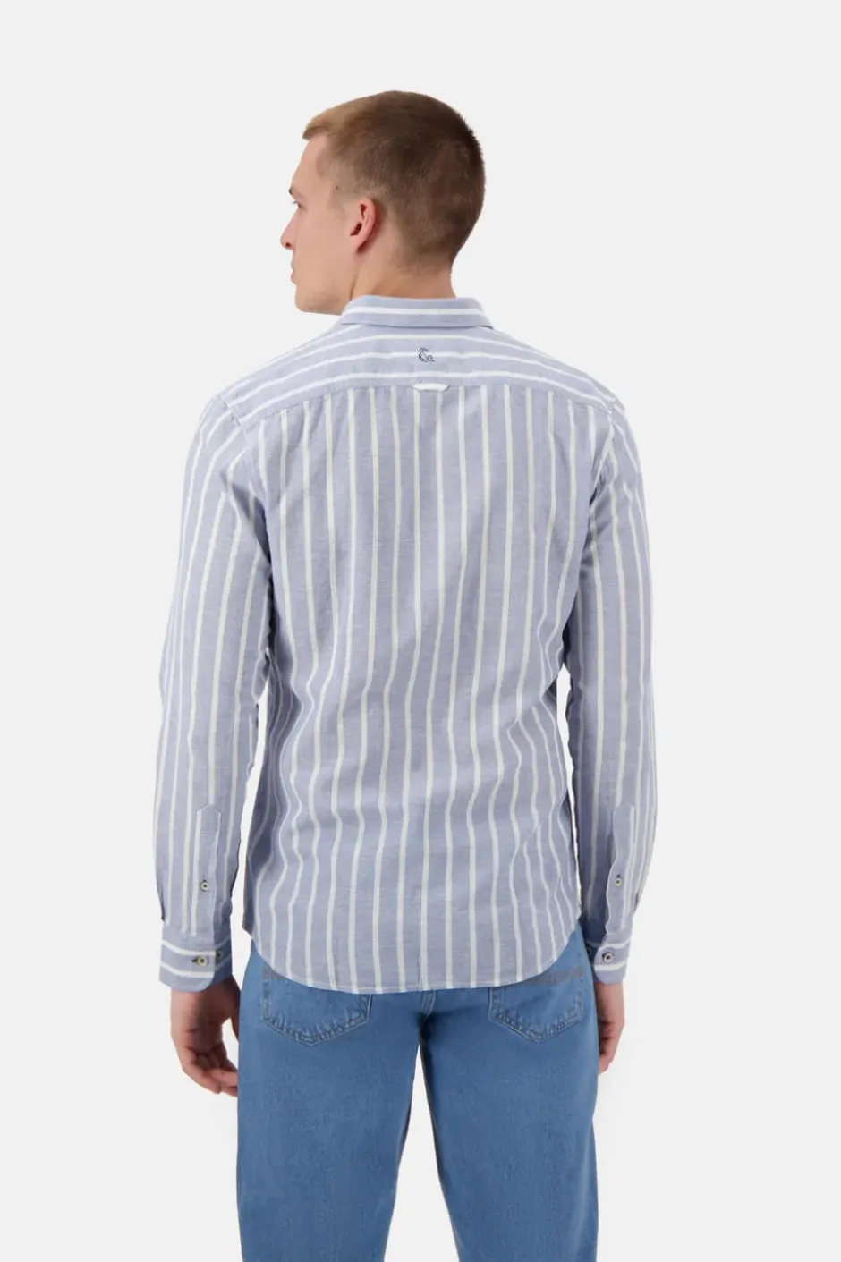 Hemden*Colours & Sons Hemd gestreift Leinenmischung - Denim Stripes