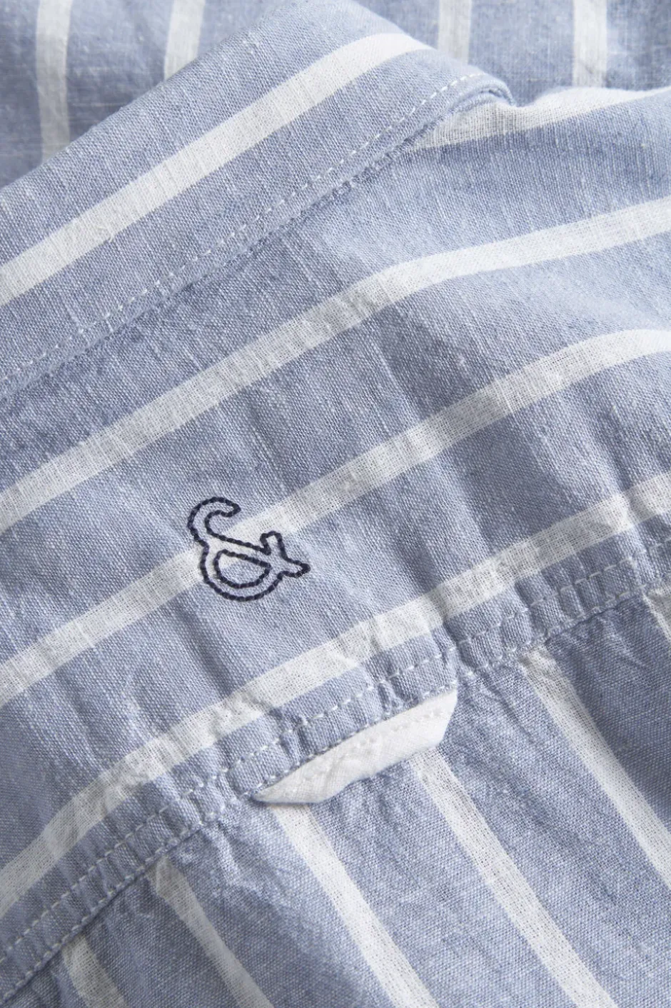 Hemden*Colours & Sons Hemd gestreift Leinenmischung - Denim Stripes