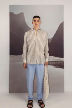 Hemden*Colours & Sons Hemd gestreift Leinenmischung - Tent Stripes