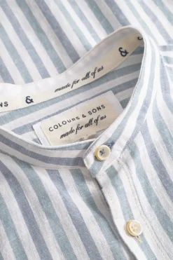 Hemden*Colours & Sons Hemd Leinen Blend - Kimono-Great Wave