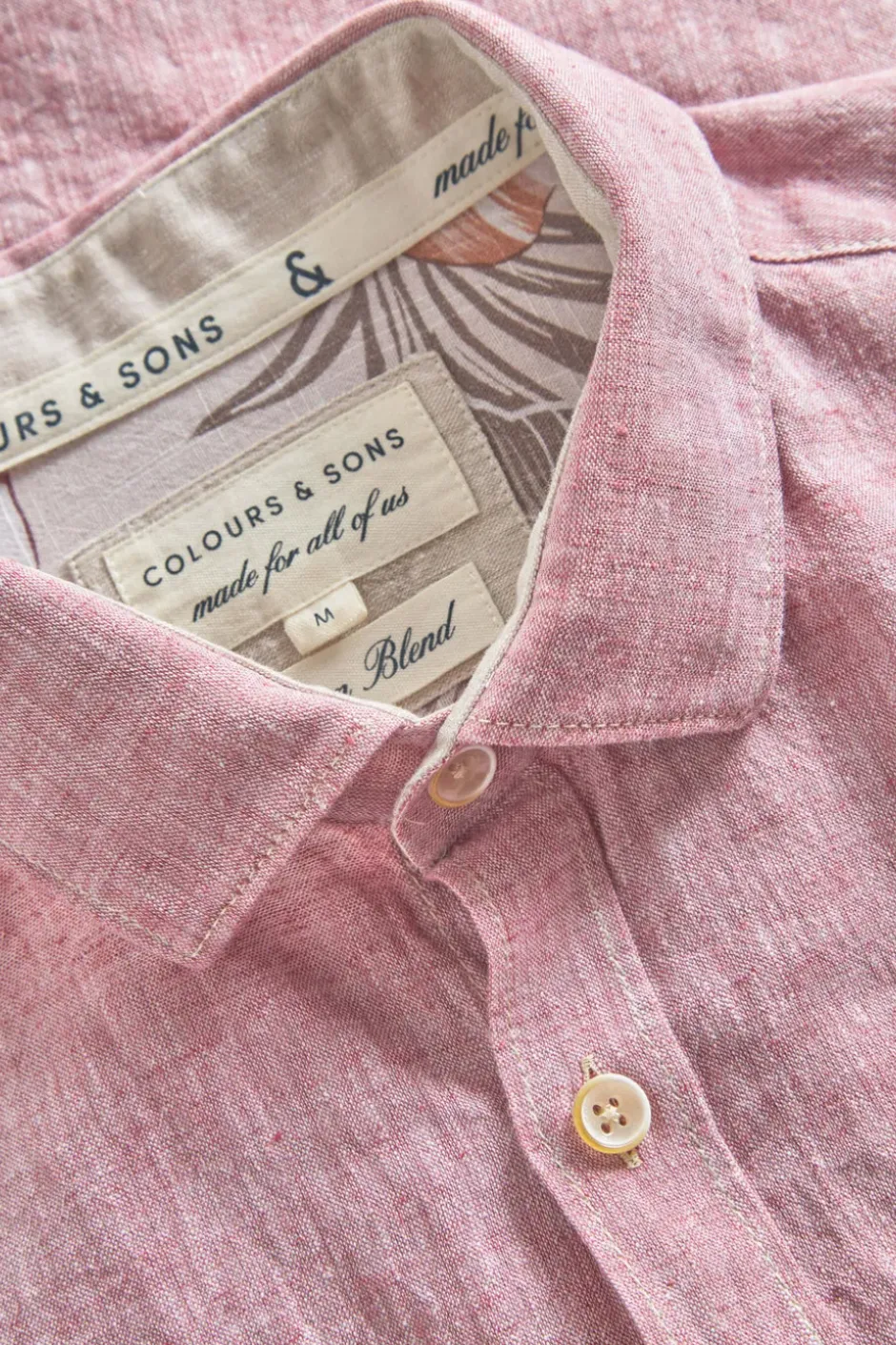 Hemden*Colours & Sons Hemd Leinen Blend - Mauve