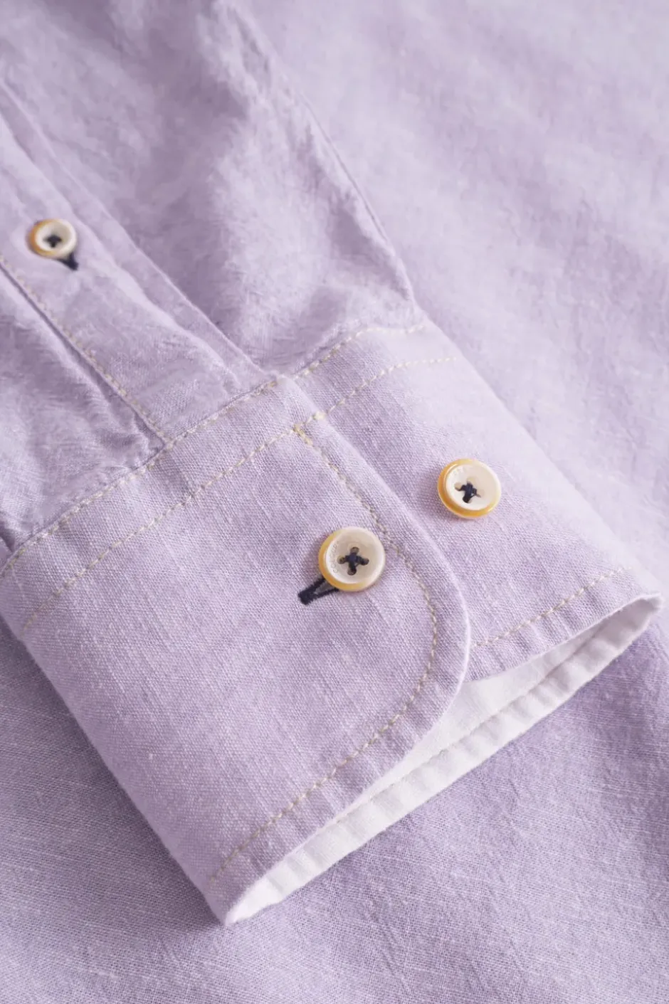 Hemden*Colours & Sons Hemd Leinen Blend - Orchid