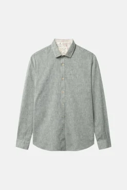 Hemden*Colours & Sons Hemd Leinen Blend - Sage