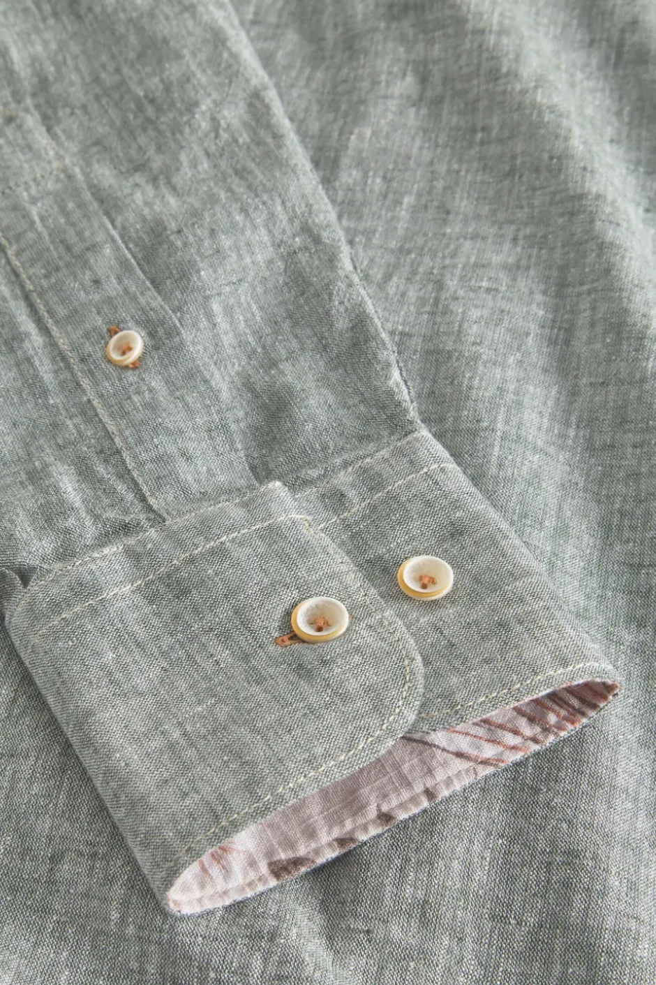 Hemden*Colours & Sons Hemd Leinen Blend - Sage