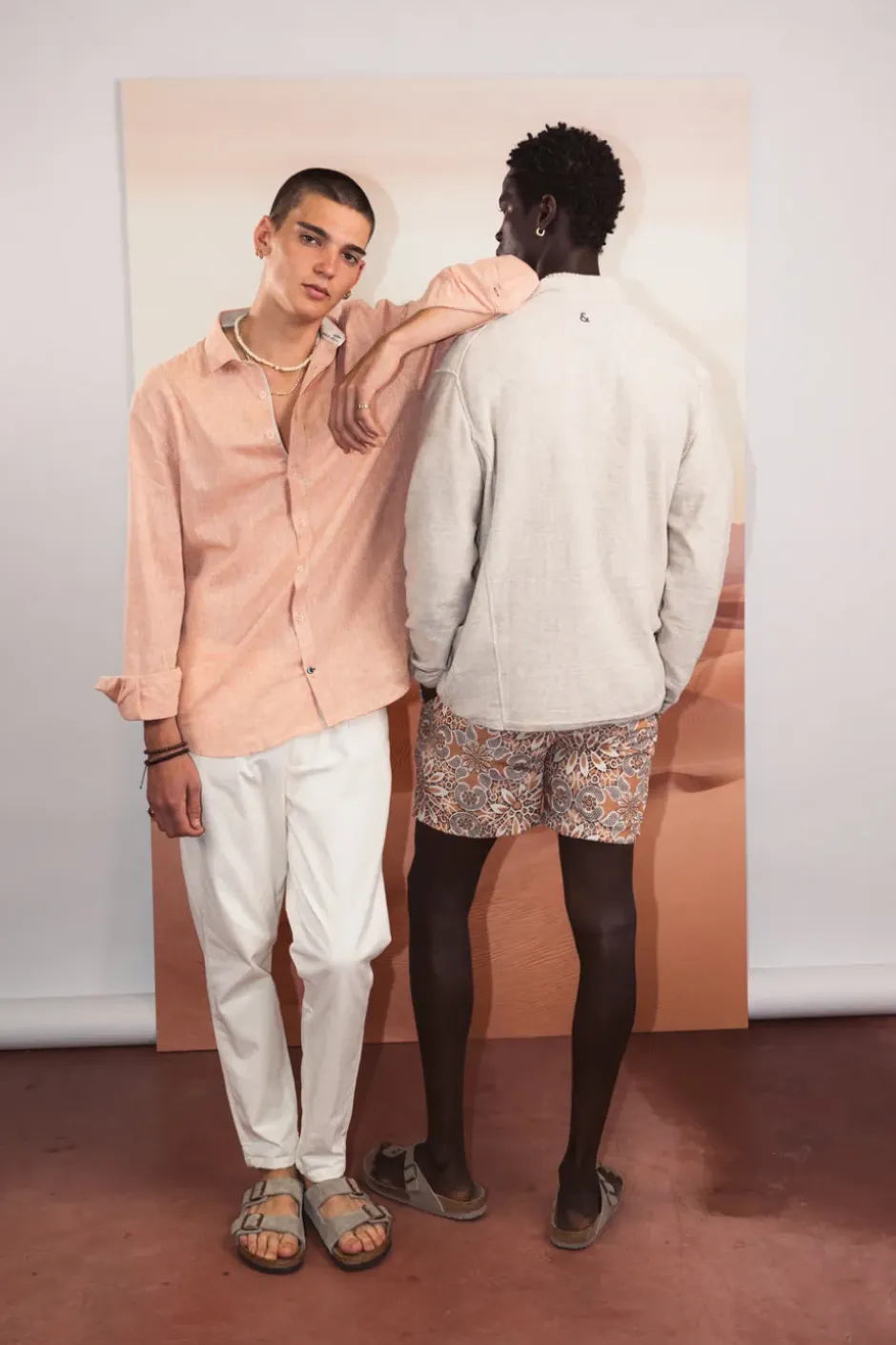 Hemden*Colours & Sons Hemd Leinen Blend - Sienna