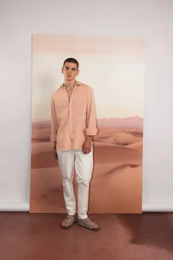 Hemden*Colours & Sons Hemd Leinen Blend - Sienna