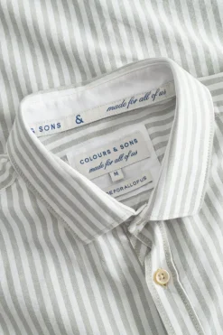 Hemden|Hemden*Colours & Sons Hemd Oxford Stripes - Matcha Stripes