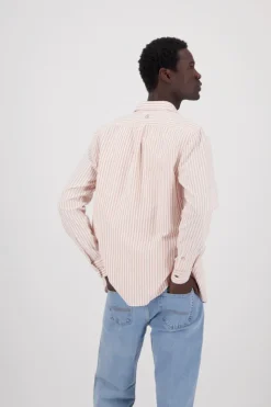 Hemden*Colours & Sons Hemd Oxford Stripes - Salmon Stripes
