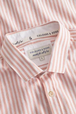 Hemden*Colours & Sons Hemd Oxford Stripes - Salmon Stripes