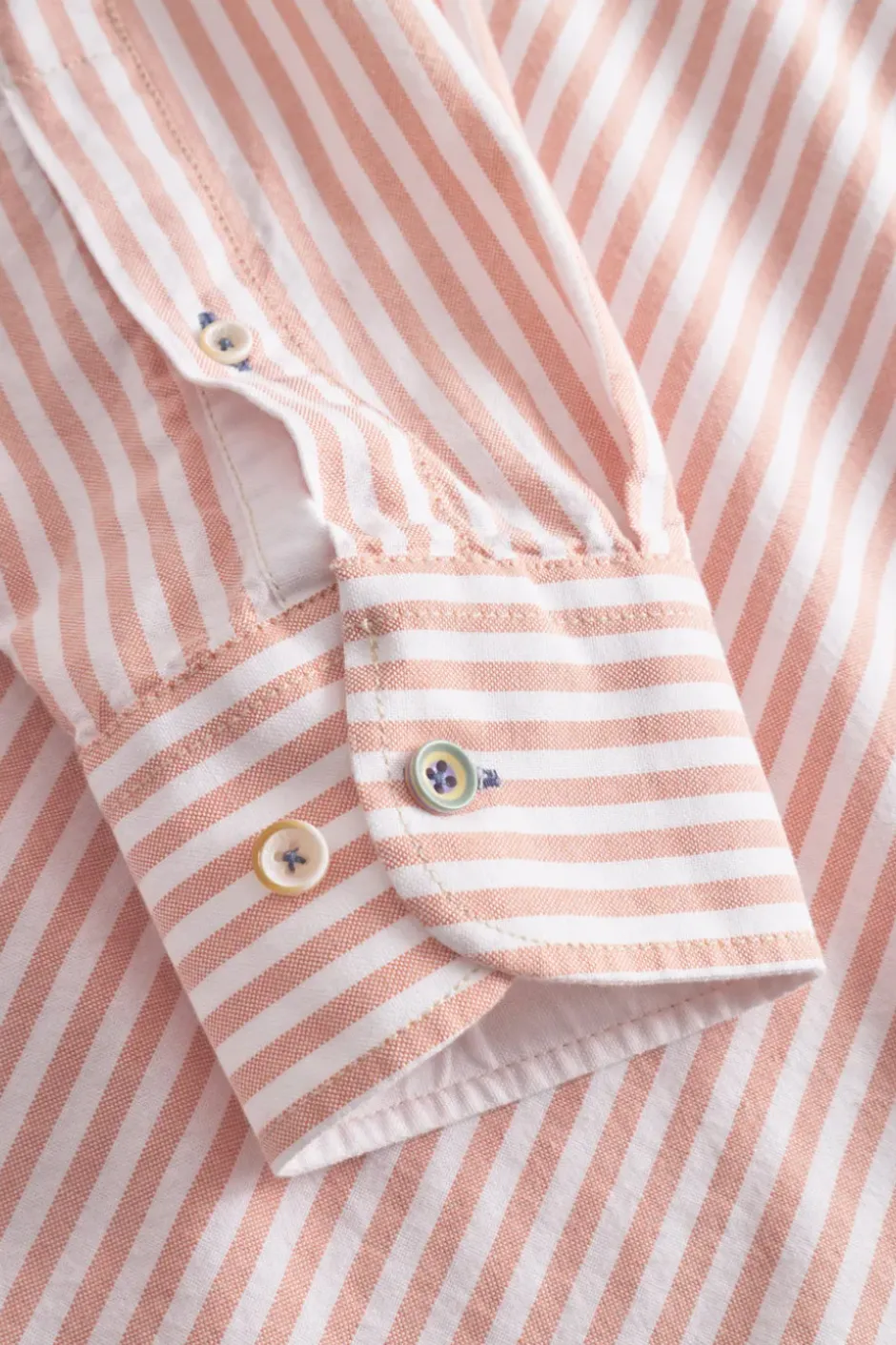 Hemden*Colours & Sons Hemd Oxford Stripes - Salmon Stripes