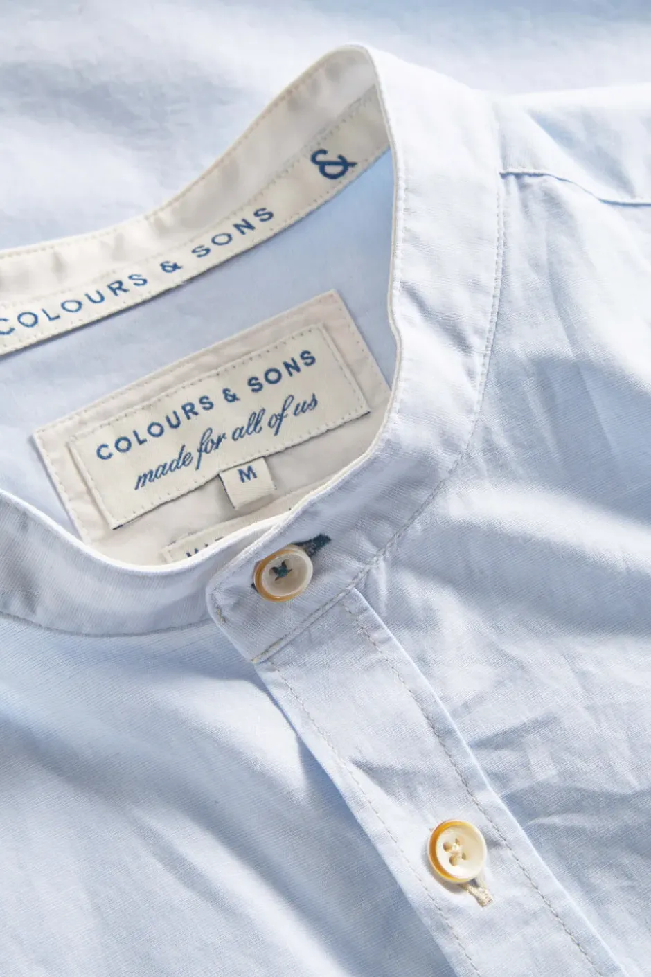 Hemden*Colours & Sons Hemd Stehkragen - Sky