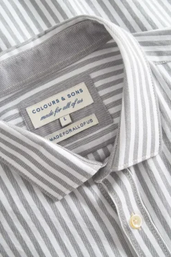Hemden|Hemden*Colours & Sons Hemd Twill Basic - Silver Stripes