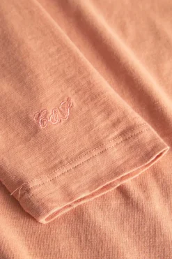 T-Shirts & Polos|Longsleeves*Colours & Sons Henley - Slub - Peach