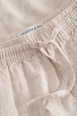 Hosen*Colours & Sons Hose Leinen Blend - Tent Check