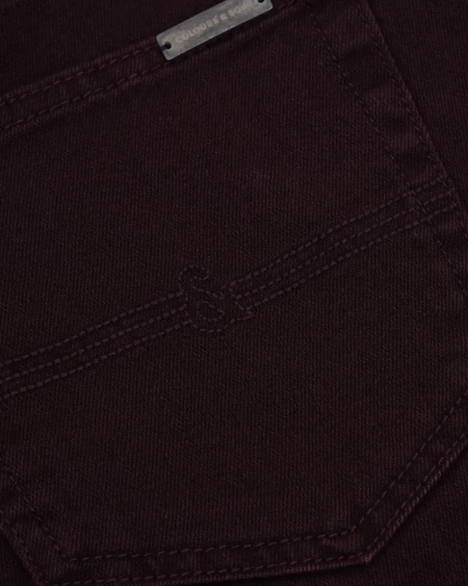 Jeans*Colours & Sons Jeans Coloured Denim - Port Wine