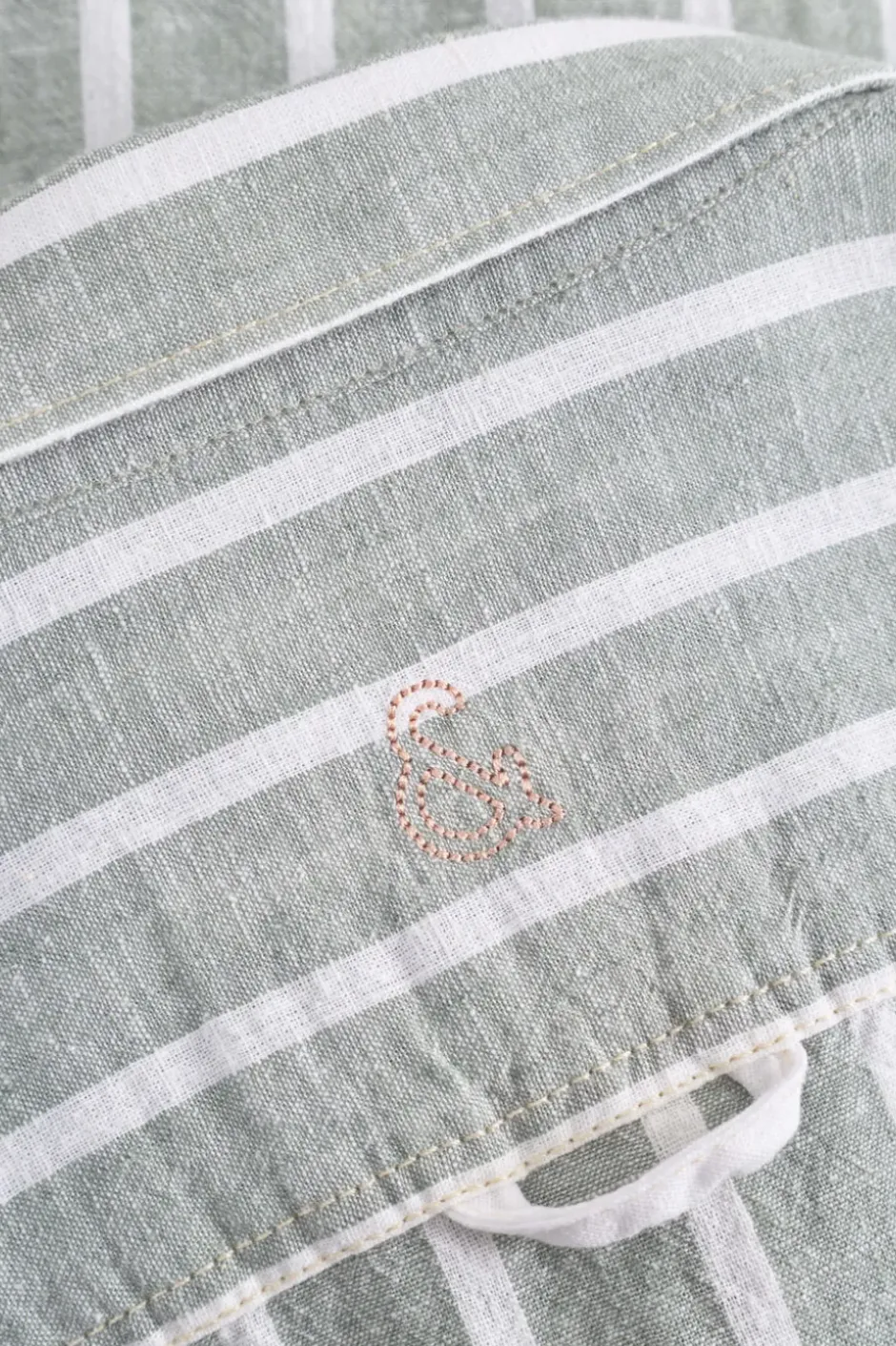 Hemden*Colours & Sons Linen Shirt striped - Wasabi Stripes