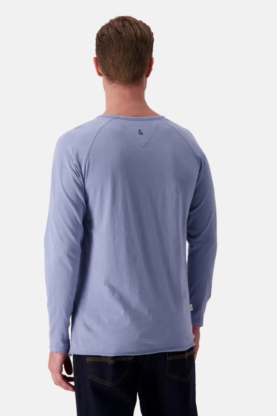 T-Shirts & Polos|Longsleeves*Colours & Sons Longsleeve Slub - Denim