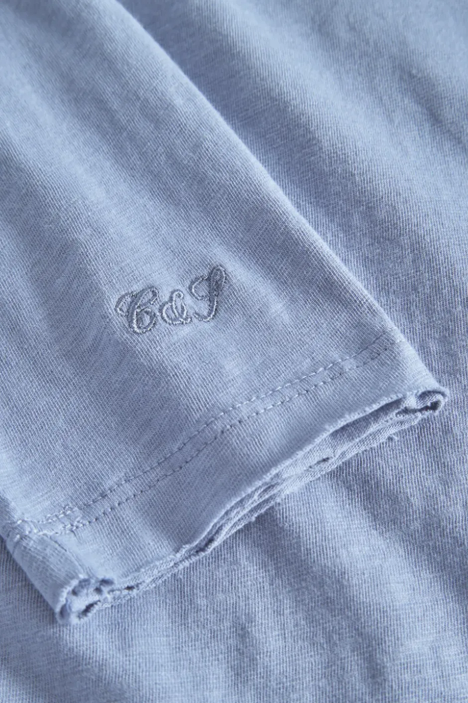 T-Shirts & Polos|Longsleeves*Colours & Sons Longsleeve Slub - Denim