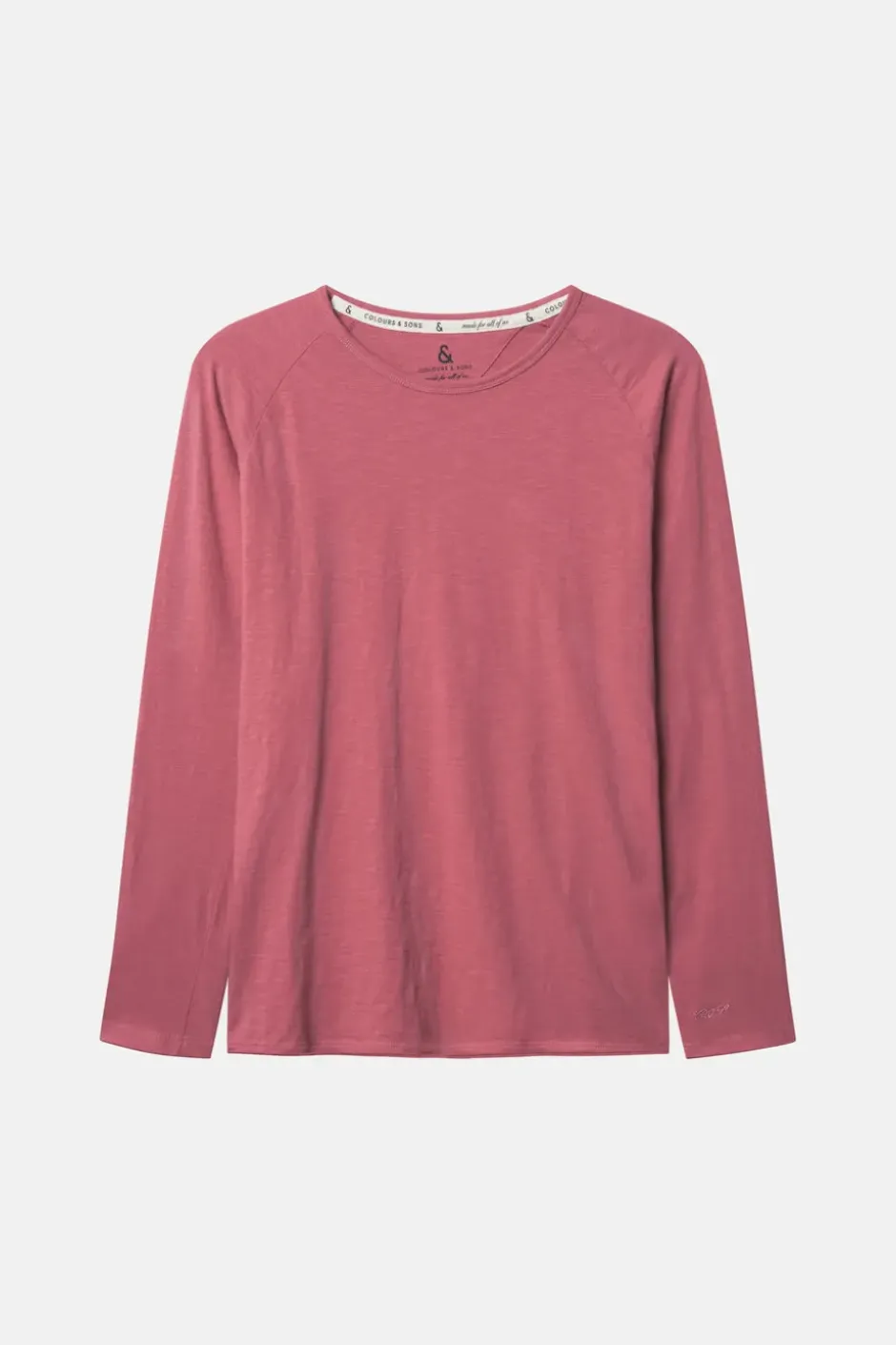T-Shirts & Polos|Longsleeves*Colours & Sons Longsleeve Slub - Mauve