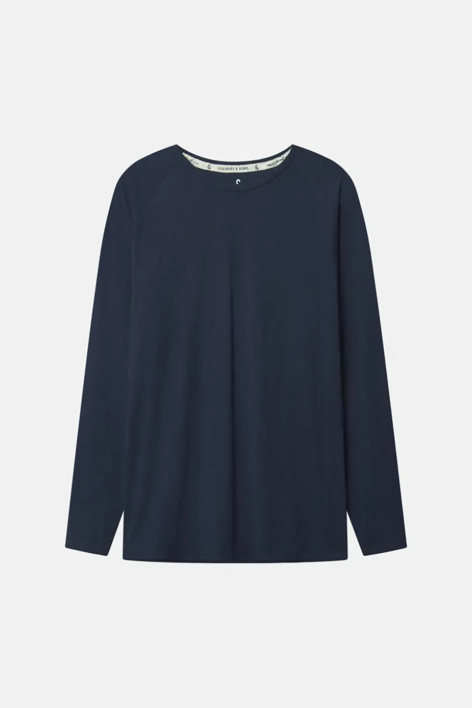 T-Shirts & Polos|Longsleeves*Colours & Sons Longsleeve Slub - Navy