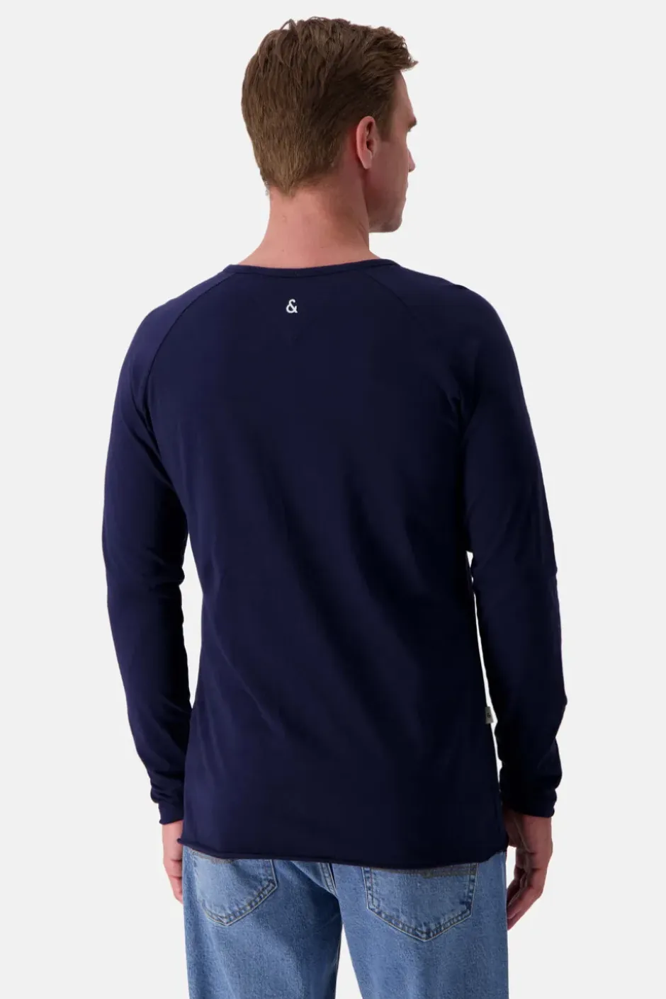 T-Shirts & Polos|Longsleeves*Colours & Sons Longsleeve Slub - Navy